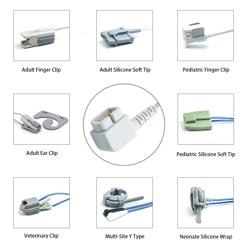 K0114 CSI 6 Pin SpO2 Sensor Long